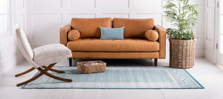 Unique Loom Teal Allover Williamsburg 4'x6' Area Rug