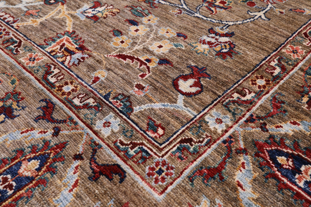 Persian Tabriz Handmade Wool Rug 6' 2" X 9' 4" Q7690