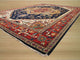 Hand-Knotted Wool Navy Traditional Oriental Serapi Rug, 10'' X 14''