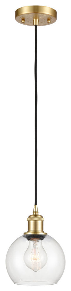 Innovations 516-1P-SG-G122-6 1-Light Mini Pendant, Satin Gold