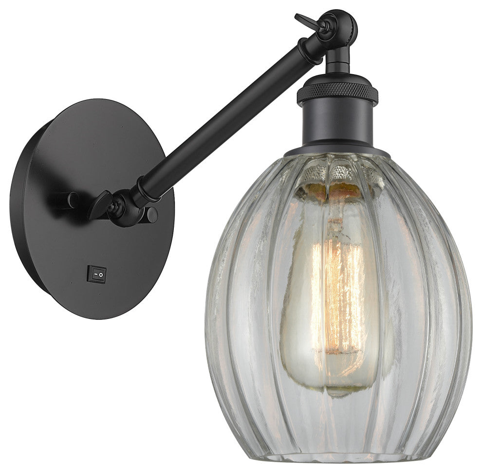 Innovations 317-1W-BK-G82 1-Light Sconce, Matte Black