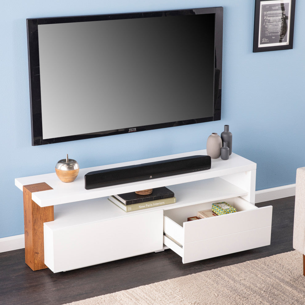 Jimena Contemporary Media Stand With Storage