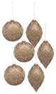 Glass Ornament, 6-Piece Set