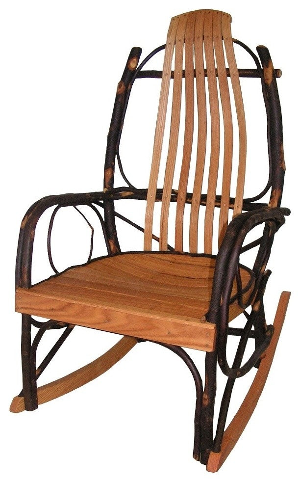 Amish Bentwood Rocker, Hickory & Oak