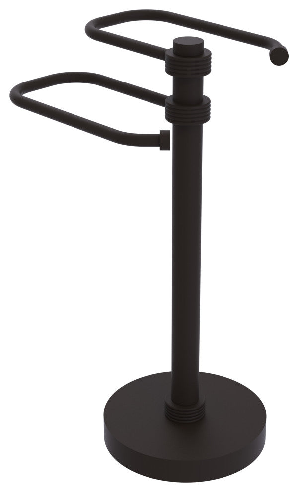 Free Standing Two Arm Guest Towel Holder, Oil Rubbed Bronze