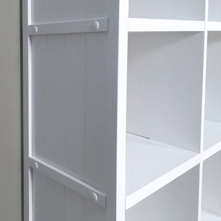 Solid Wood 9 Cube Storage Organizer, White