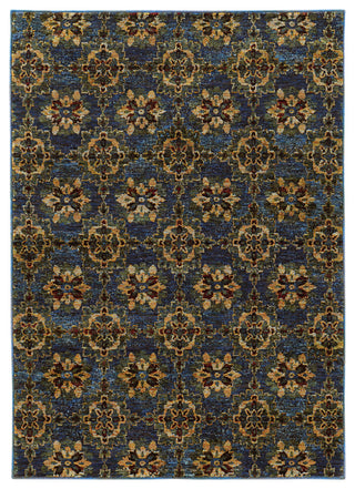 Oriental Weavers Andorra Blue/ Gold Oriental Indoor Area Rug 6'7"X9'6"