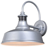 Dorado Dualux 12" Outdoor Wall Sconce in Satin Silver Inner White