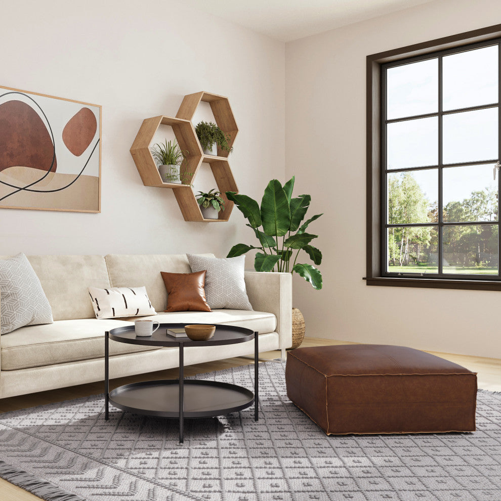 Brody Large Square Coffee Table Pouf