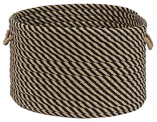 Colonial Mills Basket Cabana Basket Black Round