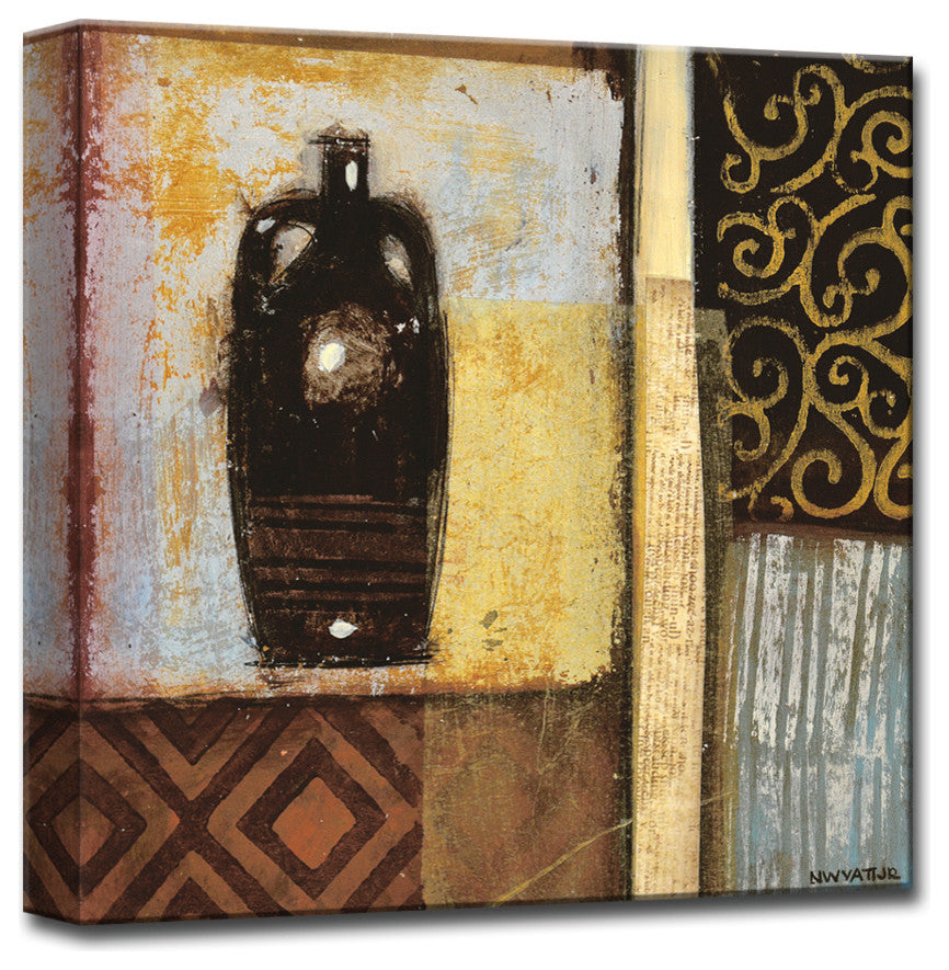 Ready2Hangart ''Ancient Urn Ii'' by Normanyatt Jr. Wrapped Art, 30"x30"