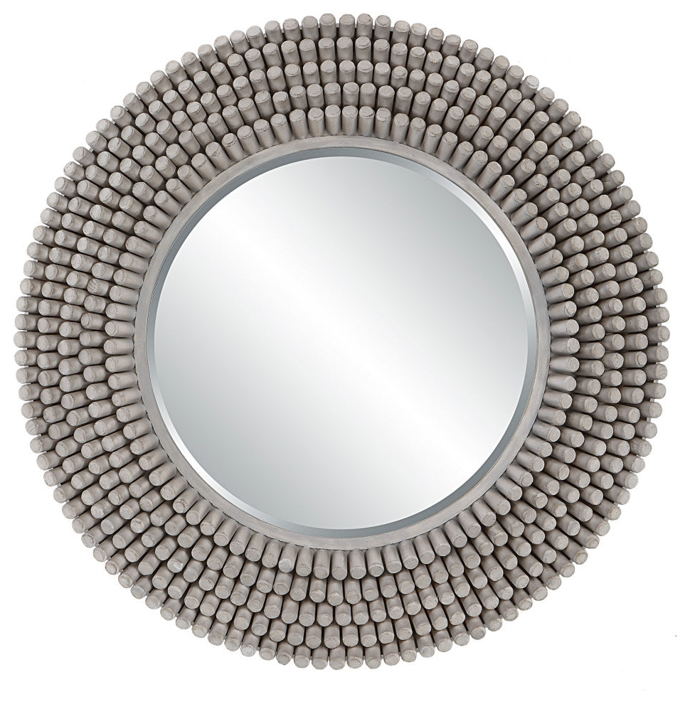 Uttermost 09873 Portside 39-3/4" Diameter Circular Framed - Light Driftwood