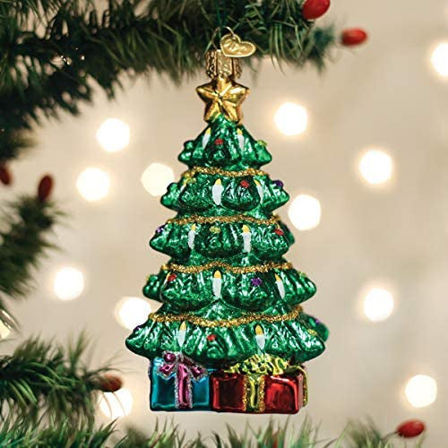 Old World Christmas Glass Blown Ornament, (#48042) Radiant Christmas Tree, 5"