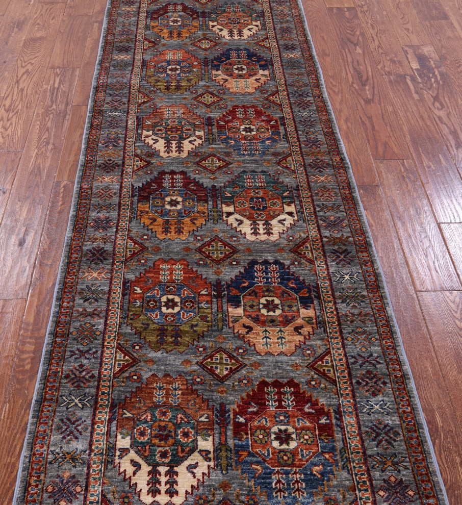 Runner Fine Turkmen Handmade Wool Rug 2' 10" X 8' 4" - Q14495