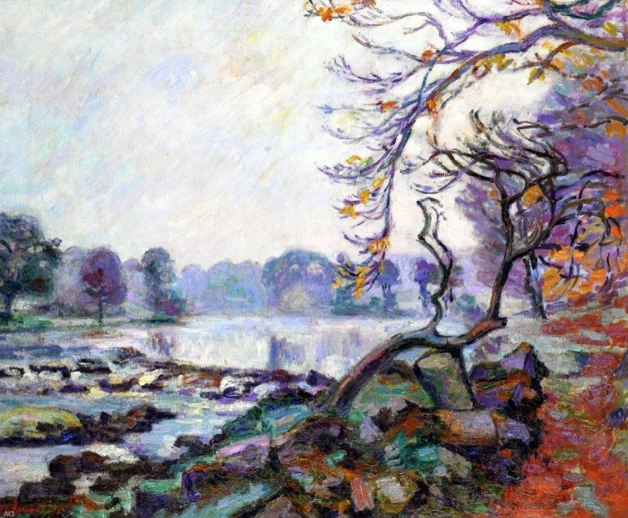 Armand Guillaumin Dam at Genetin Crozant, 20"x25" Wall Decal