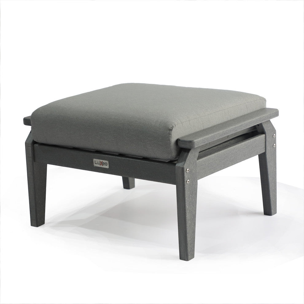 Aspen Ottoman, Cushion, Gray