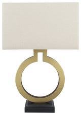 Aspen Creative 40202-11, 27" High Metal Table Lamp, Gold