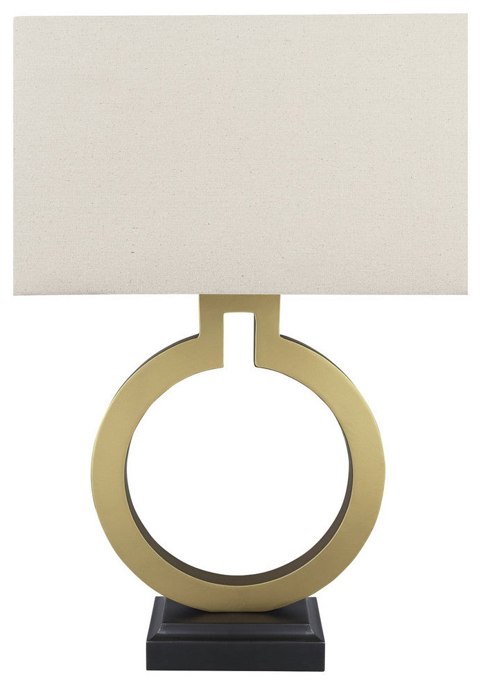 Aspen Creative 40202-11, 27" High Metal Table Lamp, Gold