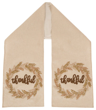 72"L Embroidered Thanksgiving Table Runner