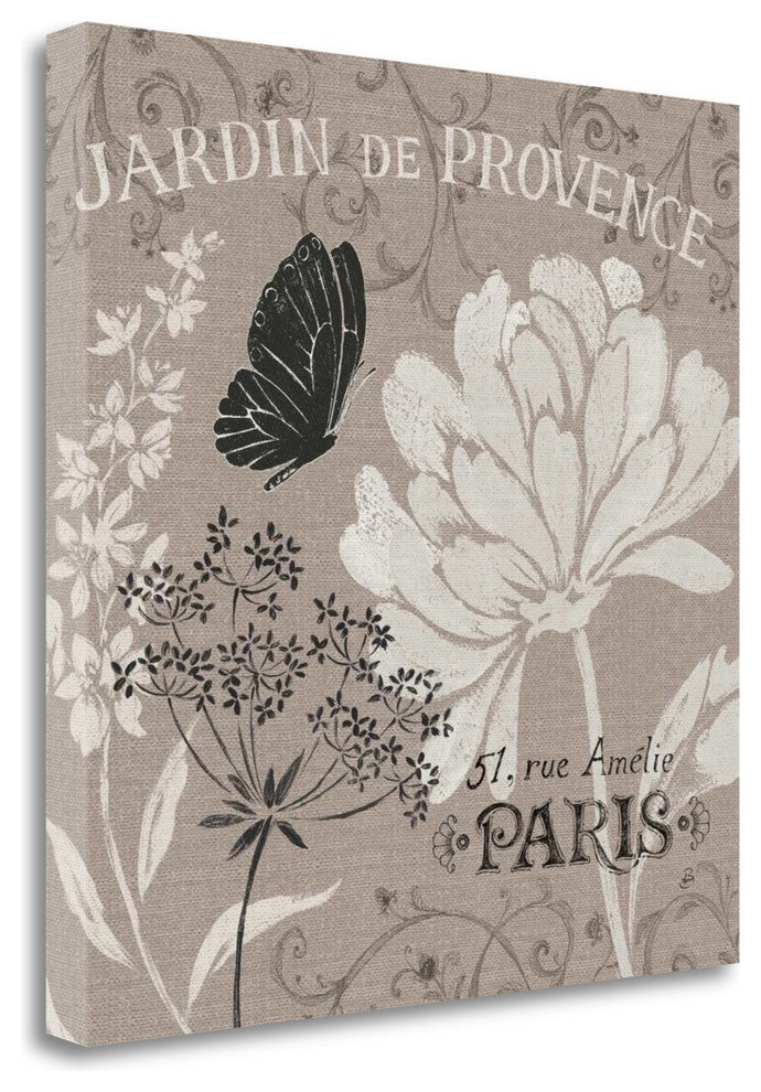"French Linen Garden III" By Daphne Brissonnet, Giclee on Gallery Wrap Canvas