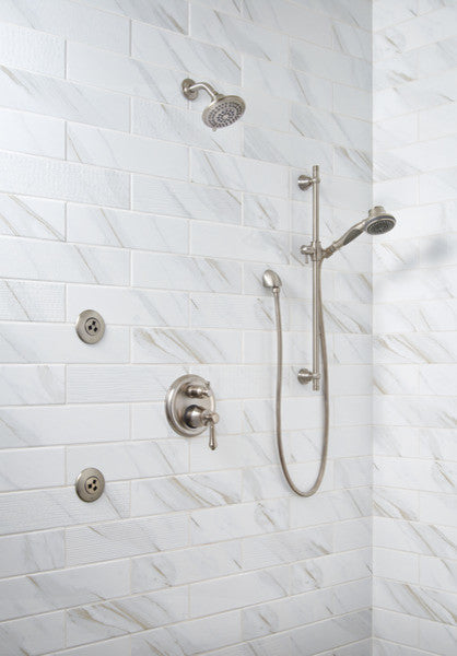 Delta Showering Components 5-Setting Raincan Shower Head, Stainless, RP78575SS