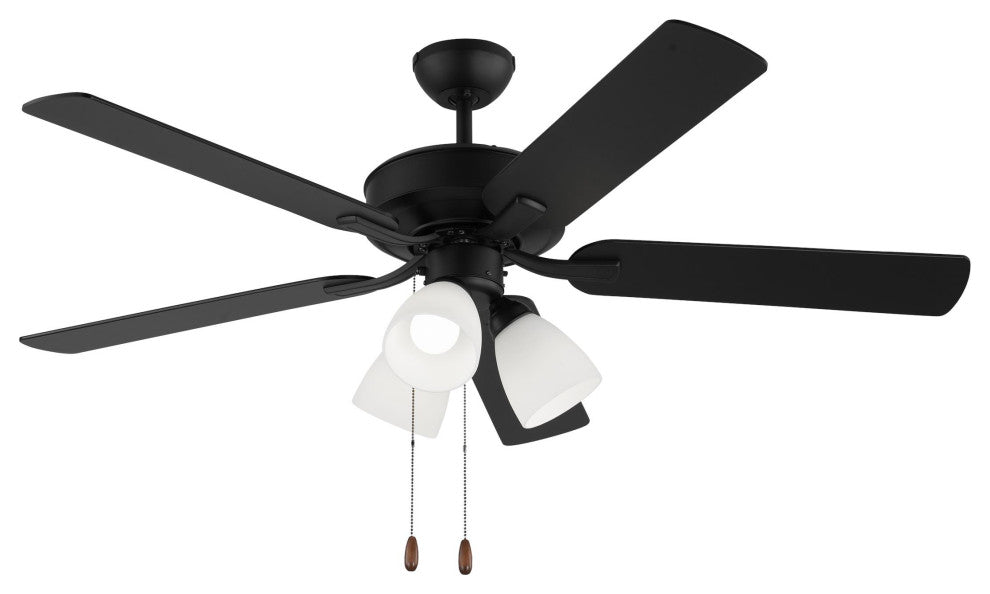 Generation Lighting Linden 52" Ceiling Fan Midnight Black