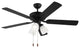 Generation Lighting Linden 52" Ceiling Fan Midnight Black