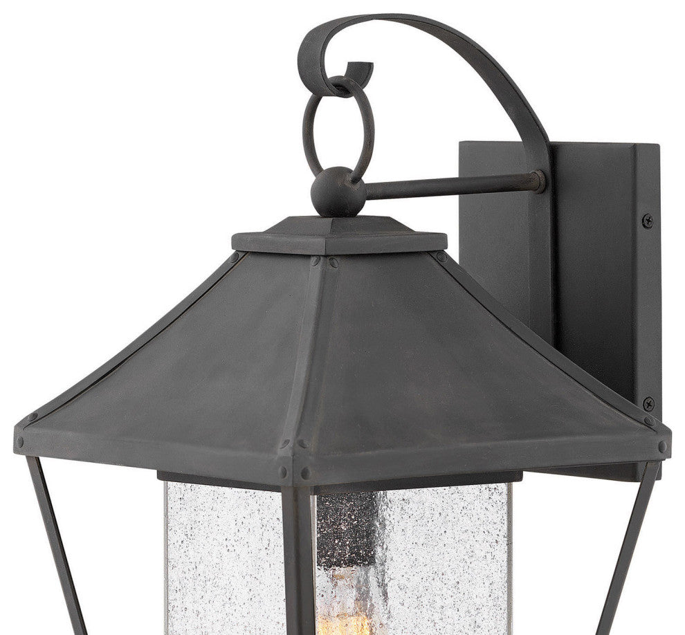 Hinkley Palmer Large Wall Mount Lantern, Museum Black