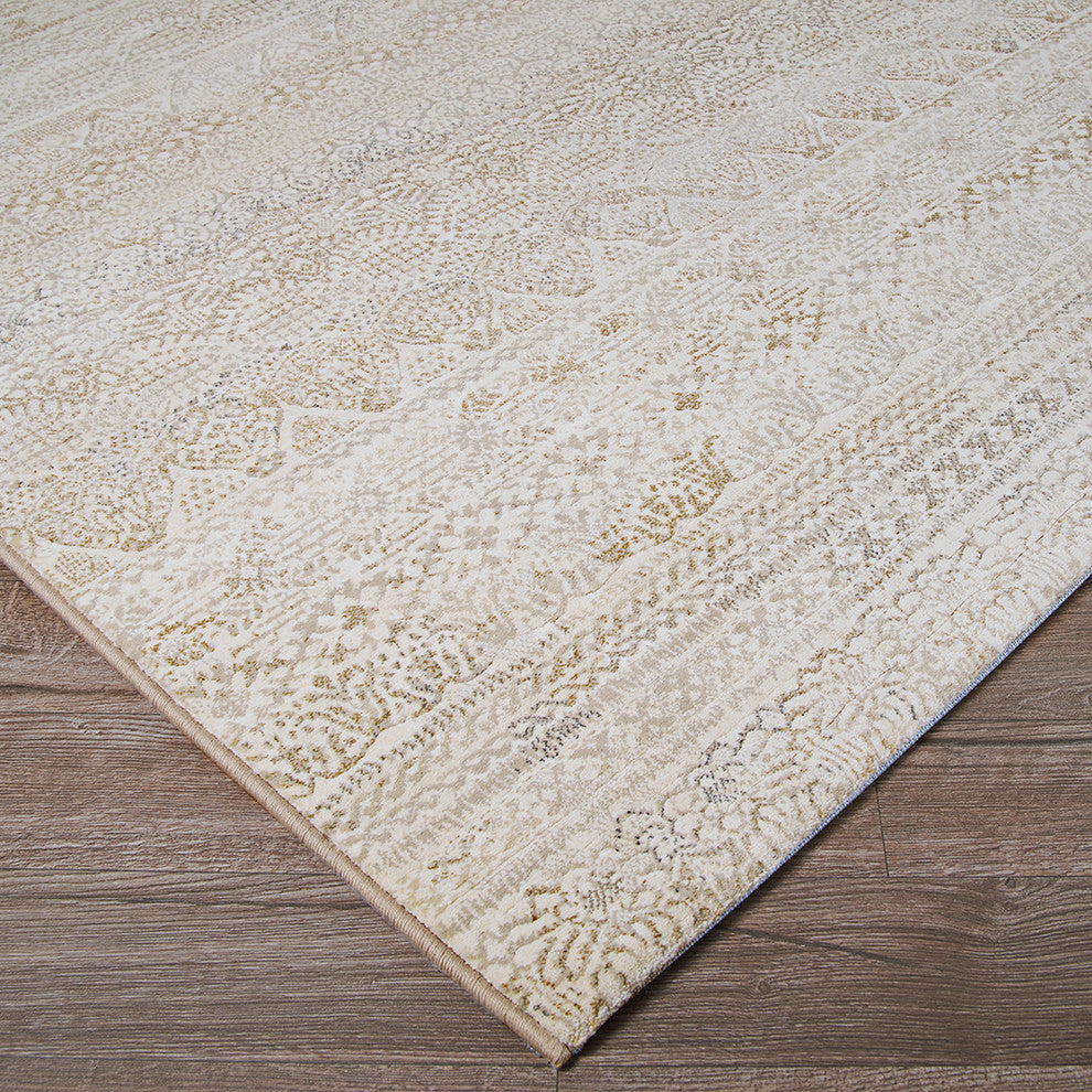 Couristan Easton Capella Area Rug, Ivory-Light Gray, 9'2"x12'5"