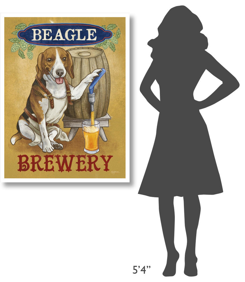 "Beer Dogs IV" Digital Paper Print by Mary Urban, 32"x42"