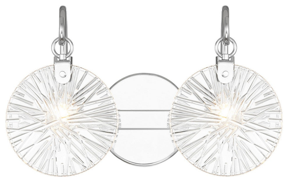Addison 2-Light Bathroom Vanity Light, Polished Chrome