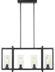 Sea Gull Mitte 4-Light Island Pendant Midnight Black