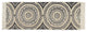 Black Printed Natural Hand-Loomed Shag Rug Runner 2Ft 3Inx6Ft