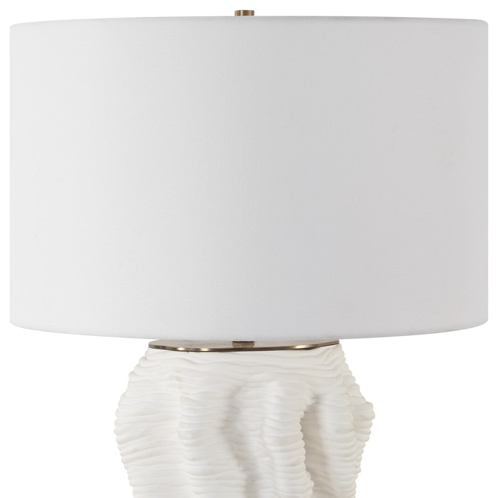 Uttermost Stratified White Table Lamp
