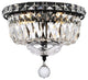 Elegant Lighting Value Tranquil 4-Light Flush Mount Black