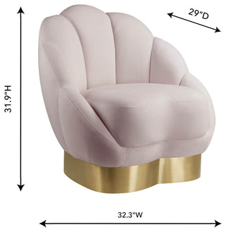 TOV Furniture Bloom Blush Velvet Chair