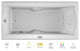 Jacuzzi FUZ7236 WLR 5CW 72" x 36" Fuzion Drop In Luxury Whirlpool - White