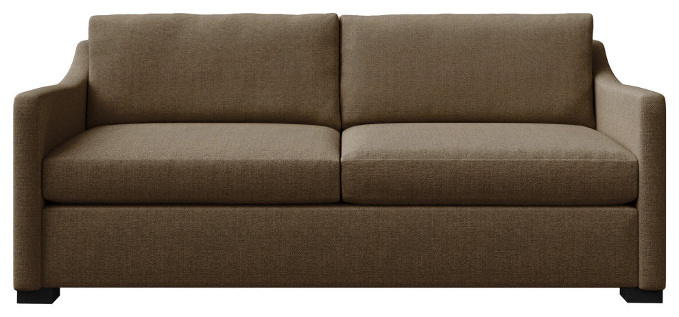 Nativa Interiors Ashley 83" Sofa, Brown, Deep Plush Depth
