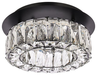 Modern Black 1-Light Flush Mount