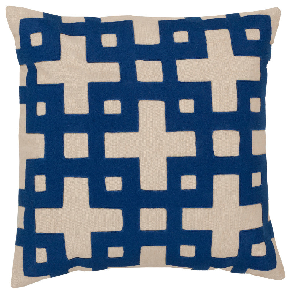 Surya Layered Blocks AR-082 20" x 20" Pillow Kit