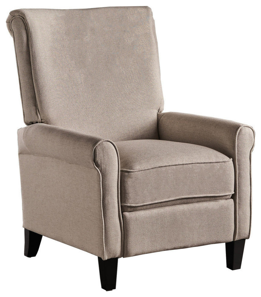 GDF Studio Charlene Traditional Wheat Fabric Recliner
