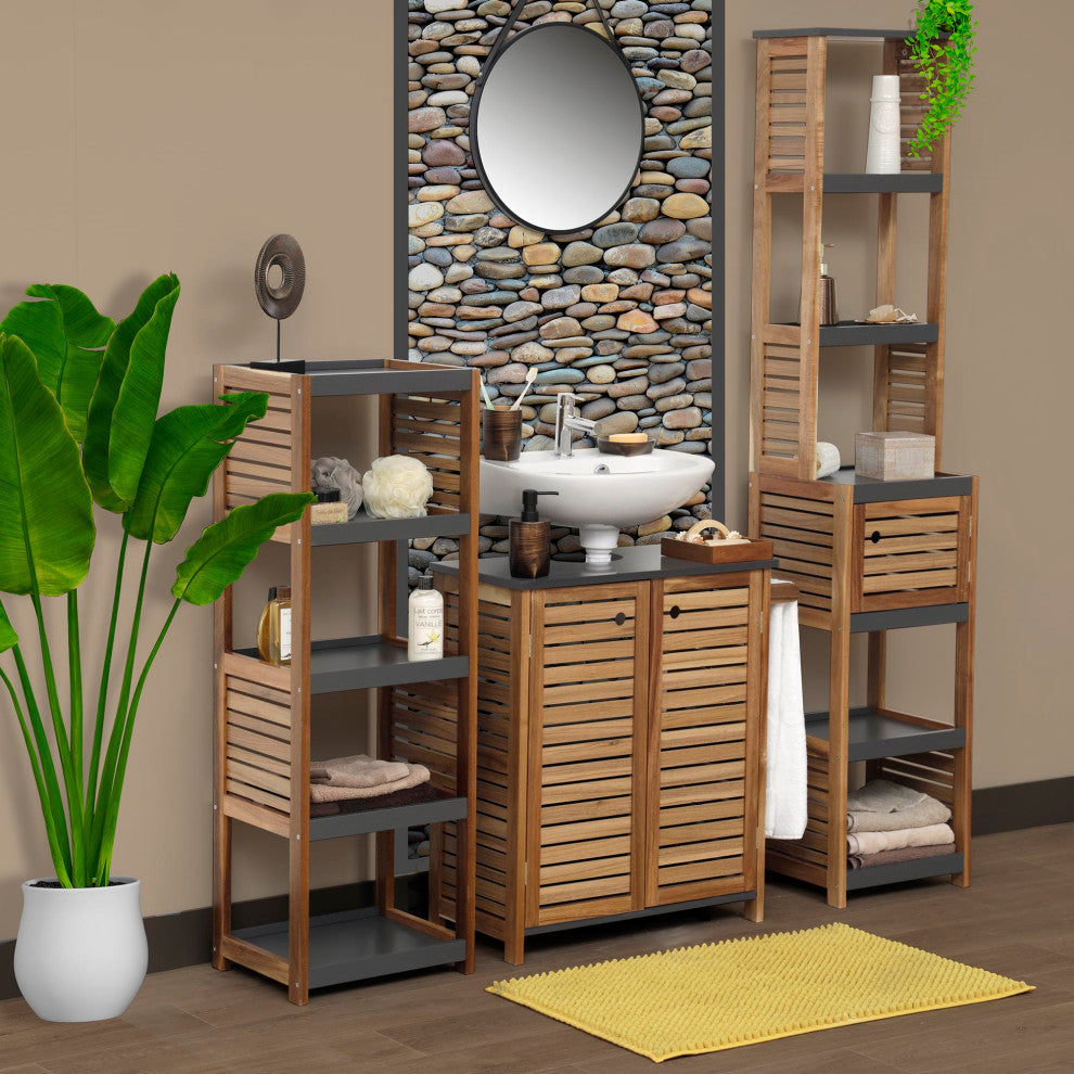 Under-Sink Cabinet, Bathroom Vanity for Small Spaces, U-Shaped Cut-Out, Elements