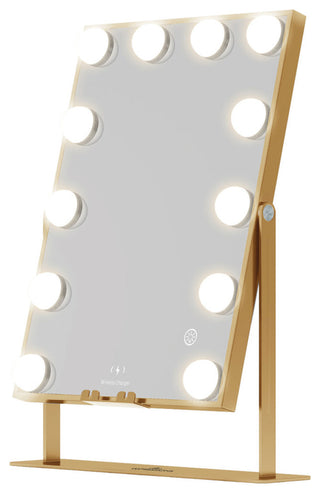 Hollywood XL Tri Tone LED Makeup Mirror, Champagne Gold