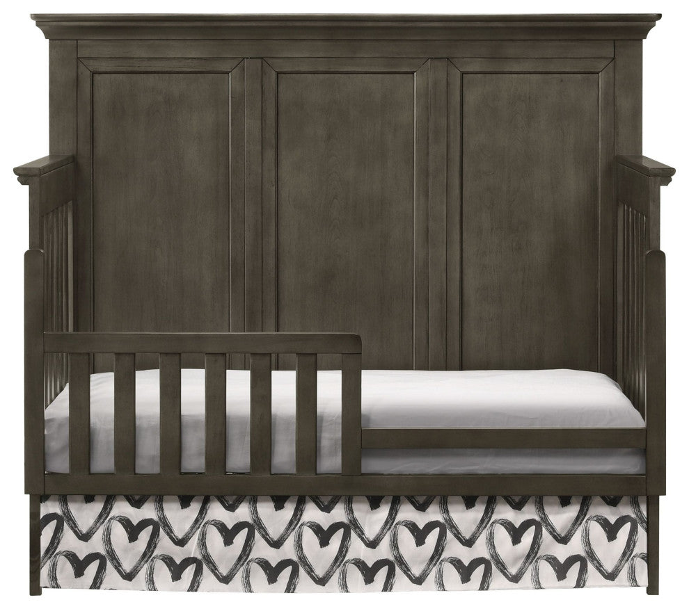 San Mateo 60"W Convertible Crib, Gray