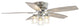 52 in Modern Flush Mounted Ceiling Fan in Chrome with Remote Control, 5 Blades