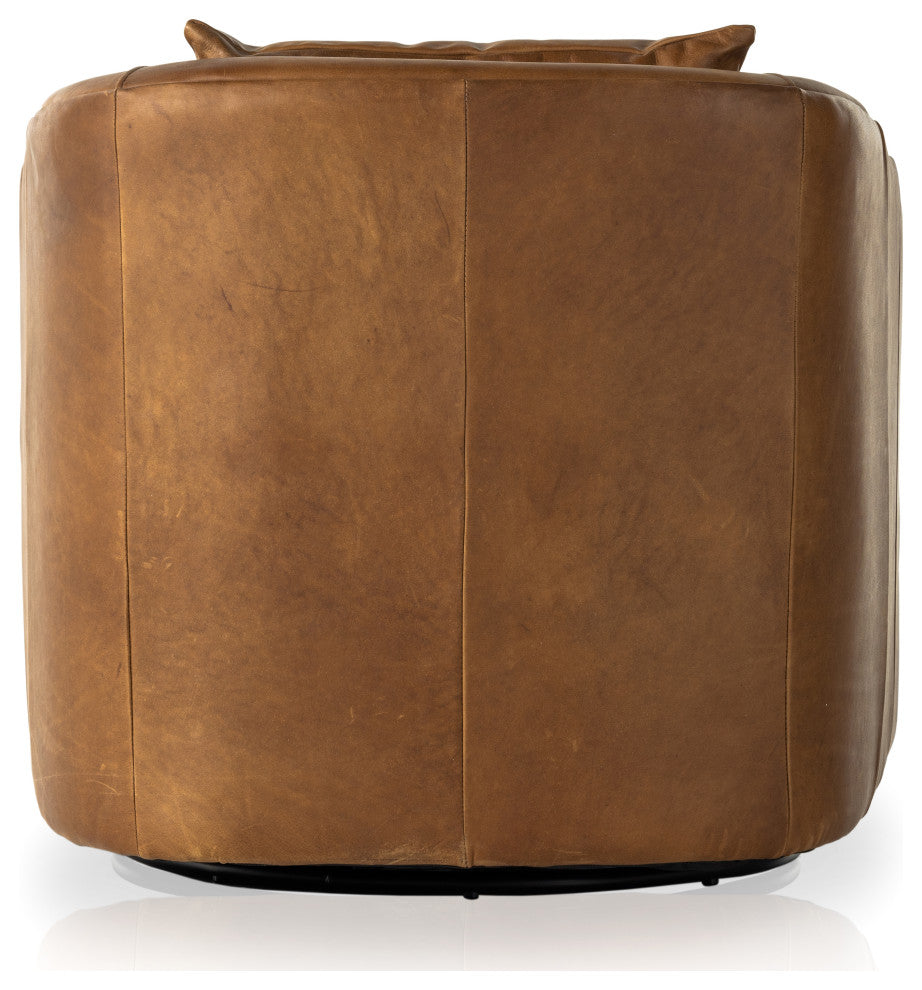 Topanga Swivel Chair-Antique Sienna