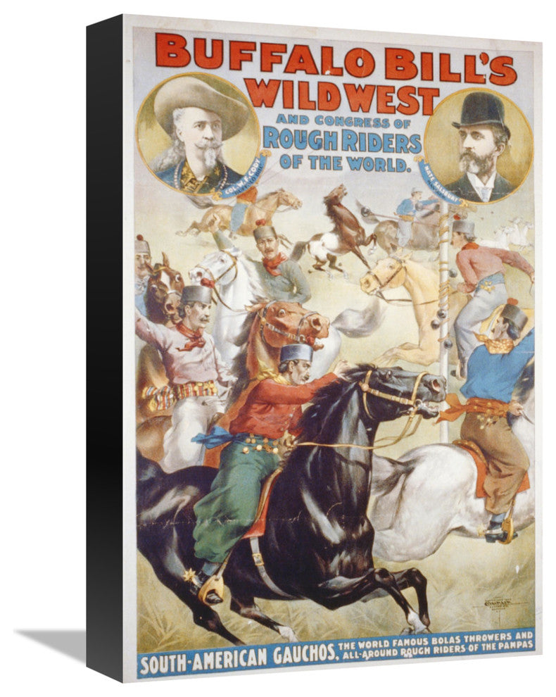 Buffalo Bill's Wild West , The World Famous Bolas Throwers, 1899, 11x16