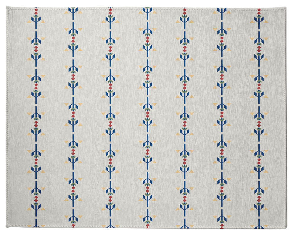 Jodhpur Stripe Spring Chenille Rug, Dark Cobalt Blue, 8'x10'