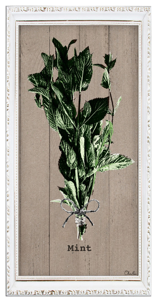 Mint Wrapped Canvas Botanical Kitchen Wall Art