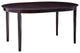 Coaster Gabriel Oval Butterfly Leaf Wood Dining Table in Cappuccino